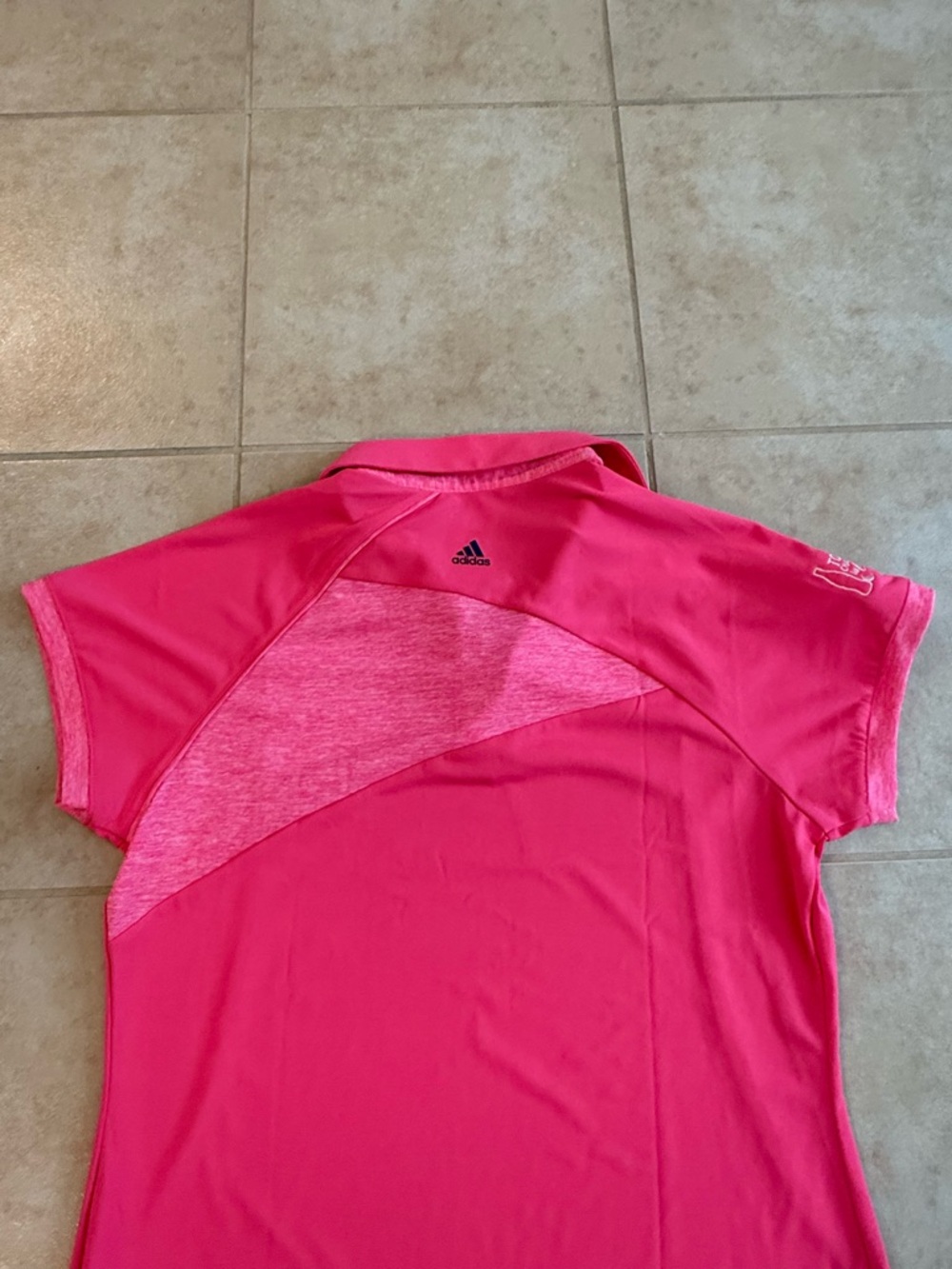 Adidas Size M Women’s Pink Golf Polo Top - Short-Sleeve Shirt - Picture 4 of 4